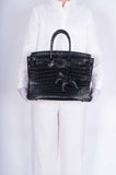 Hermes Birkin 35 SO BLACK Matte Alligator Black PVD Hardware