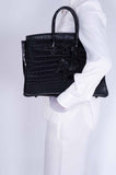Hermes Birkin 35 SO BLACK Matte Niloticus Crocodile PVD Black Hardware