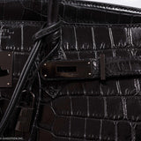 Hermes Birkin 35 SO BLACK Niloticus Crocodile Black Hardware - Legend