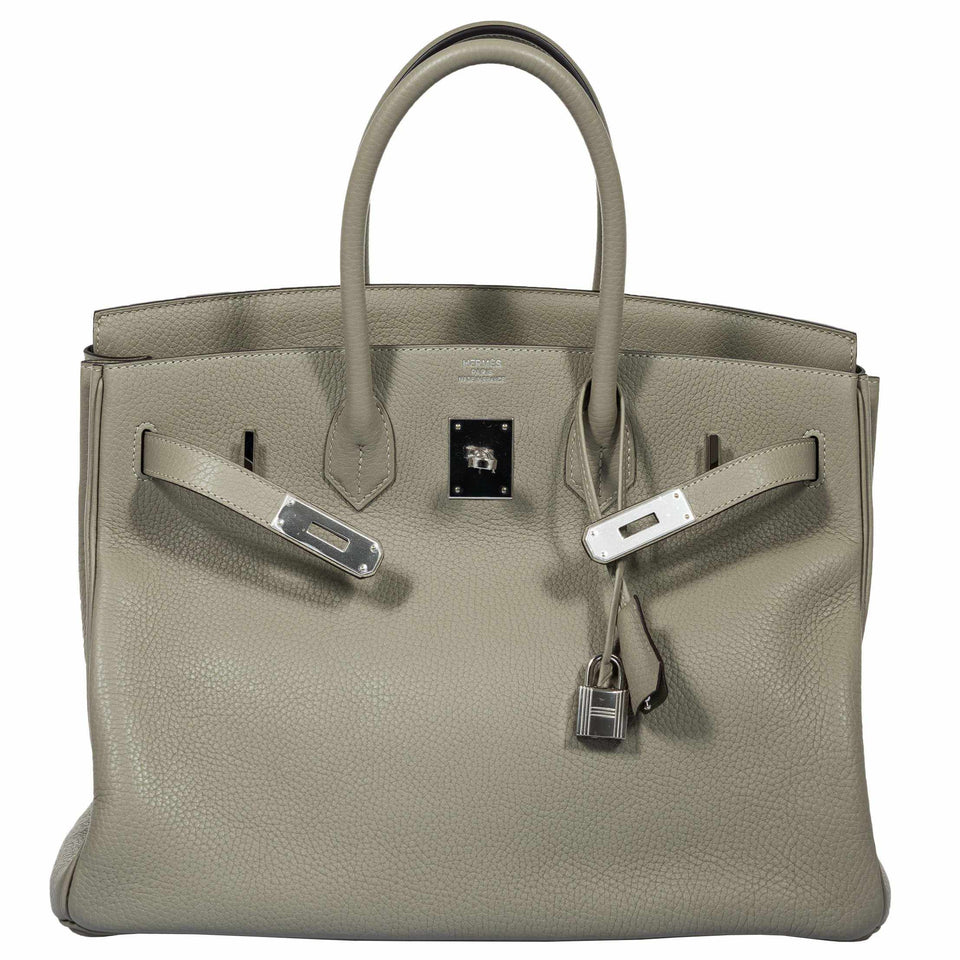 Hermes Birkin 35 Sage Clemence Palladium Hardware