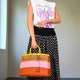 Hermes Birkin 35 Sellier "Sunrise" Rainbow Epsom Palladium Hardware