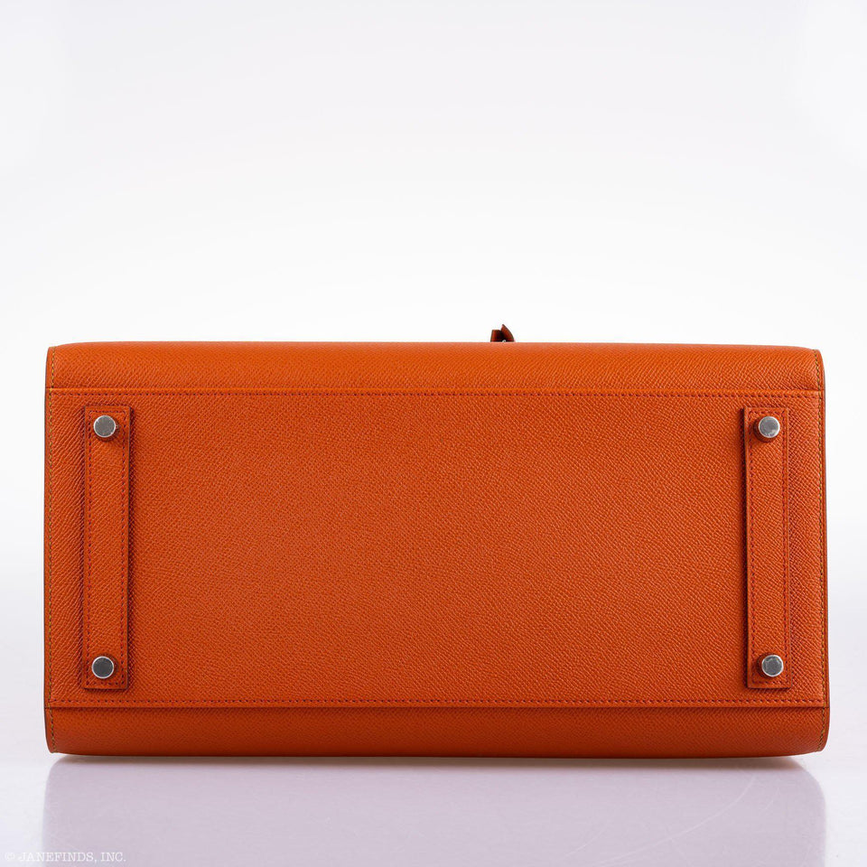 Hermes Birkin 35 Sellier Sunrise Rainbow Epsom Palladium Hardware