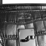 Hermes Birkin 35 So Black Alligator Black Matte Black Hardware