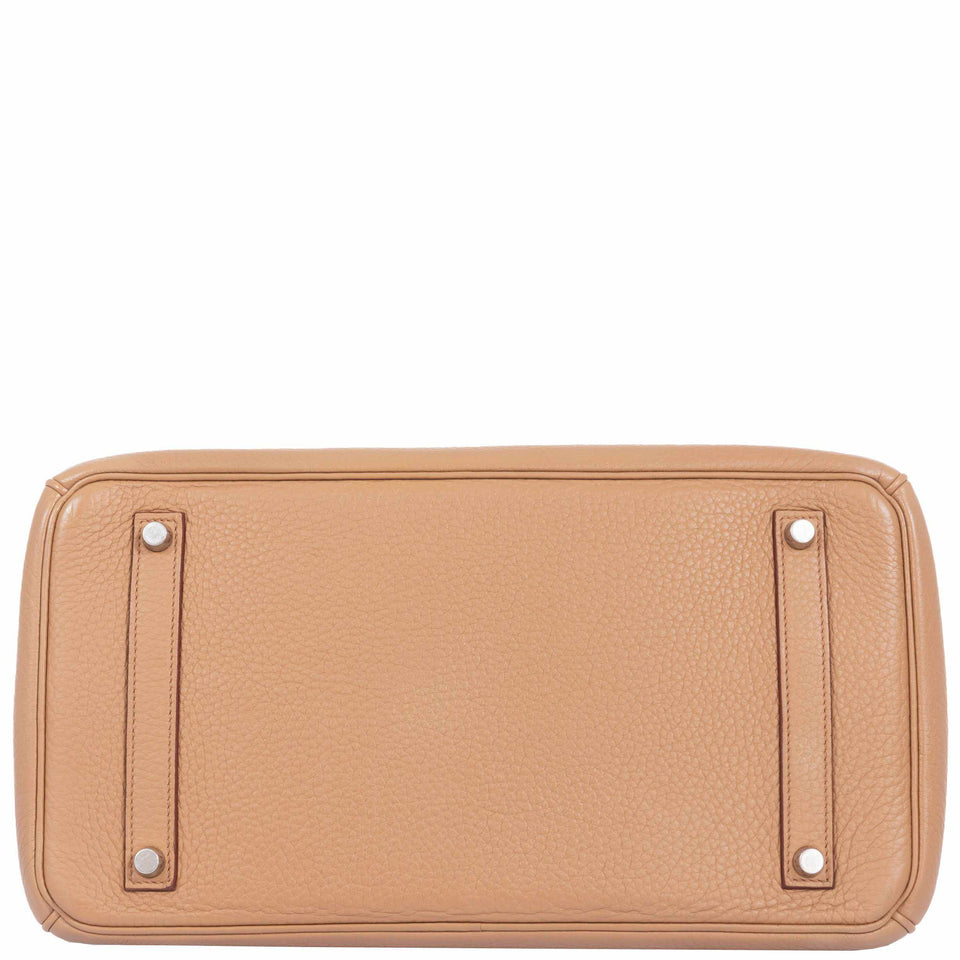 Hermes Birkin 35 Tabac Clemence Palladium Hardware