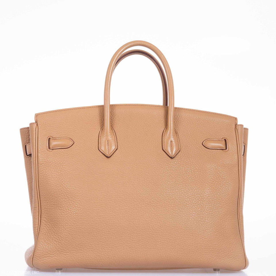 Hermes Birkin 35 Tabac Clemence Palladium Hardware