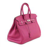 HermesBirkin 35 Tosca Clemence Bag PHW