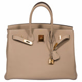 Hermes Birkin 35 Trench Togo Gold Hardware