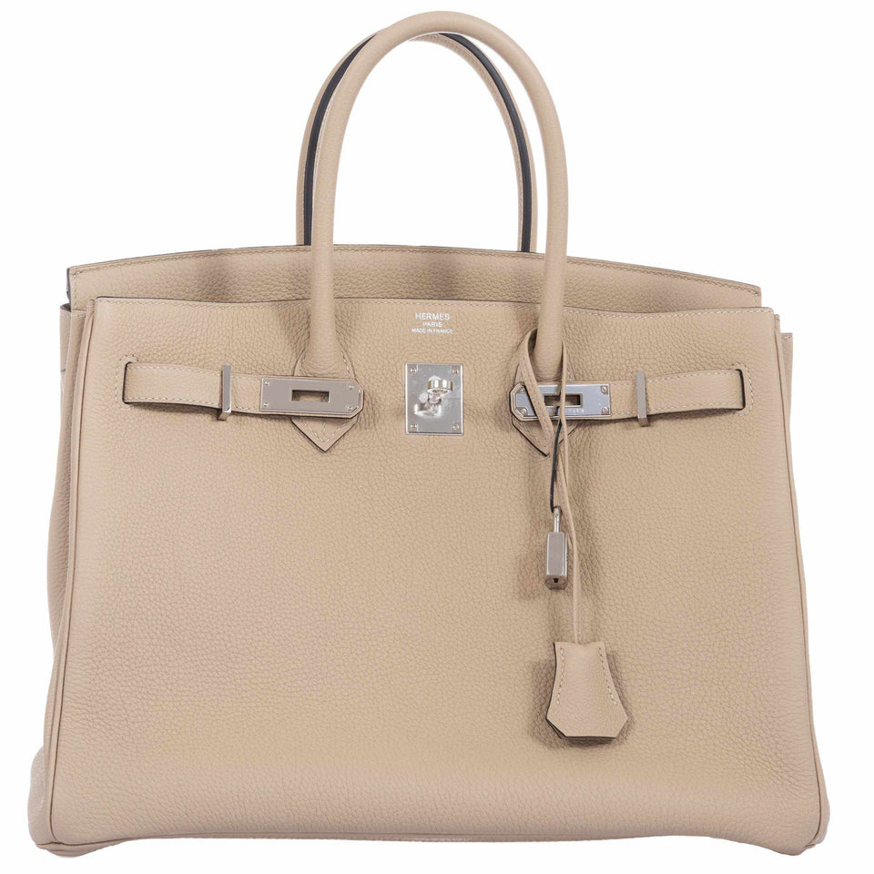 Hermes Birkin 35 Trench Togo Palladium Hardware