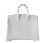 HermesBirkin 35 White Club Bag PHW
