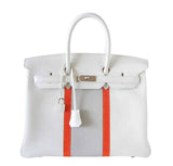 HermesBirkin 35 White Club Bag PHW