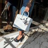 Hermes Birkin 35 White Ostrich with Palladium Hardware