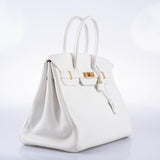 Hermes Birkin 35 White White Clemence Gold Hardware - 2016, X