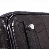 Hermes Birkin 40 Black Matte Crocodile Porosus Palladium Hardware