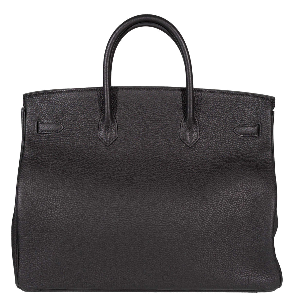 Hermes Birkin 40 Black Togo Leather Palladium Hardware
