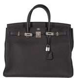 Hermes Birkin 40 Black Togo Leather Palladium Hardware