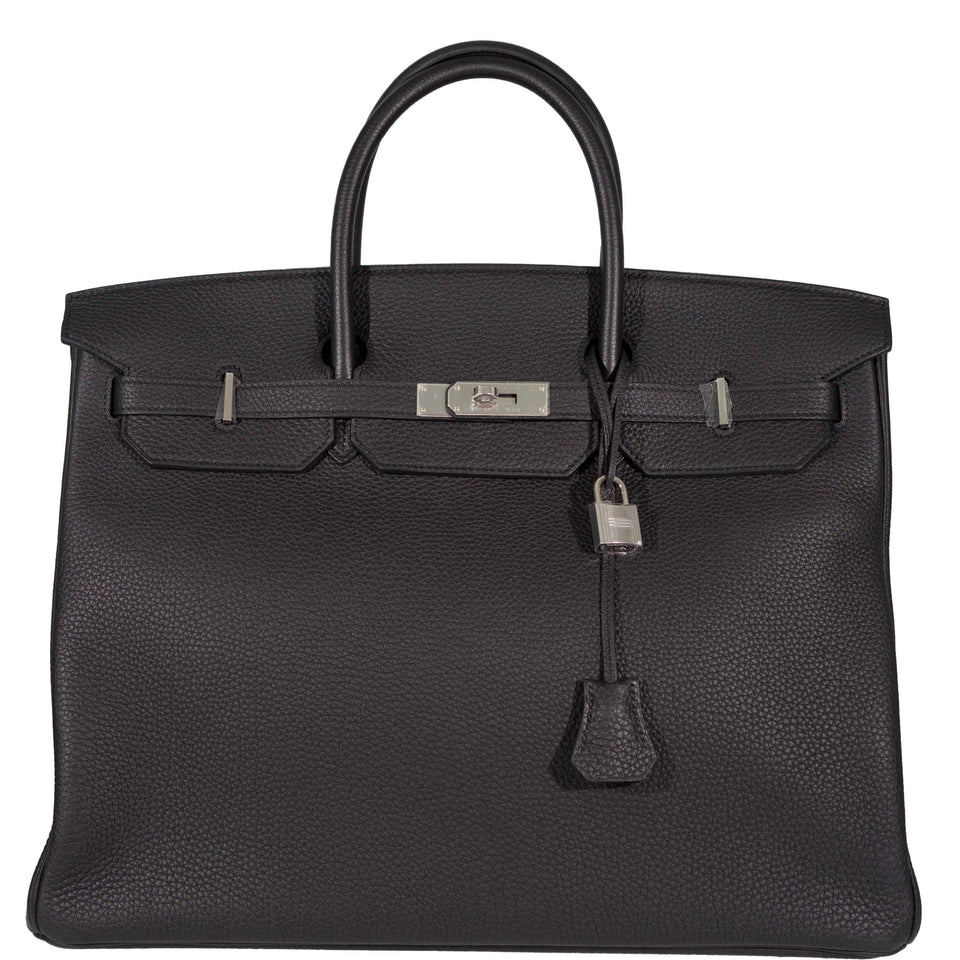 Hermes Birkin 40 Black Togo Leather Palladium Hardware