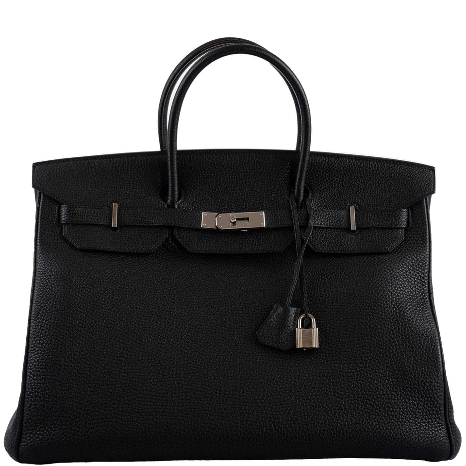 Hermes Birkin 40 Black Togo leather Palladium Hardware
