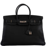 Hermes Birkin 40 Black Togo leather Palladium Hardware
