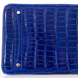 Hermes Birkin 40 Blue Electric Crocodile Porosus Palladium Hardware