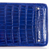 Hermes Birkin 40 Blue Electric Crocodile Porosus Palladium Hardware