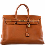 Hermes Birkin 40 Fauve Barenia Leather Gold Hardware - 1994, X Circle