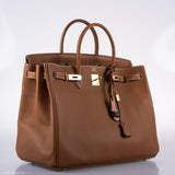 Hermes Birkin 40 Gold Togo Gold Hardware - 2011, O Square