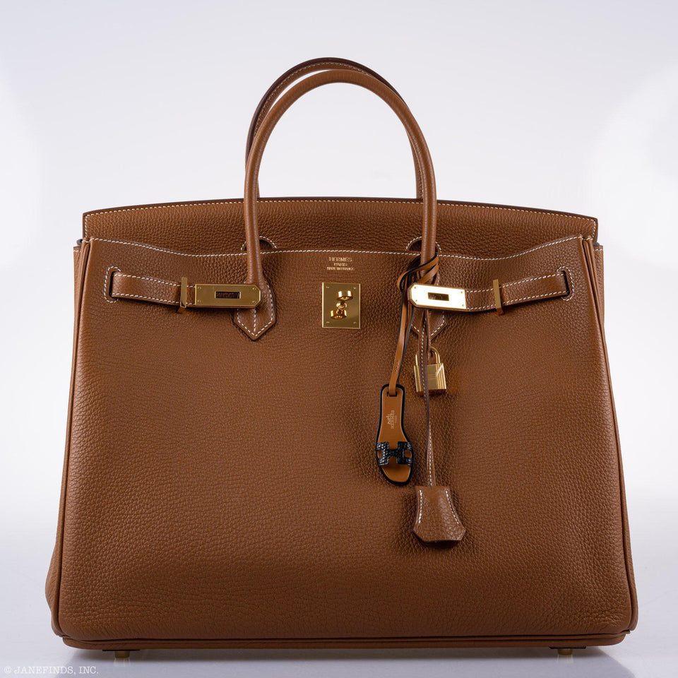 Hermes Birkin 40 Gold Togo Gold Hardware - 2011, O Square