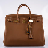 Hermes Birkin 40 Gold Togo Gold Hardware - 2011, O Square