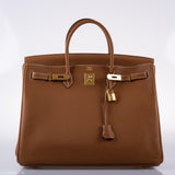Hermes Birkin 40 Gold Togo Gold Hardware - 2011, O Square