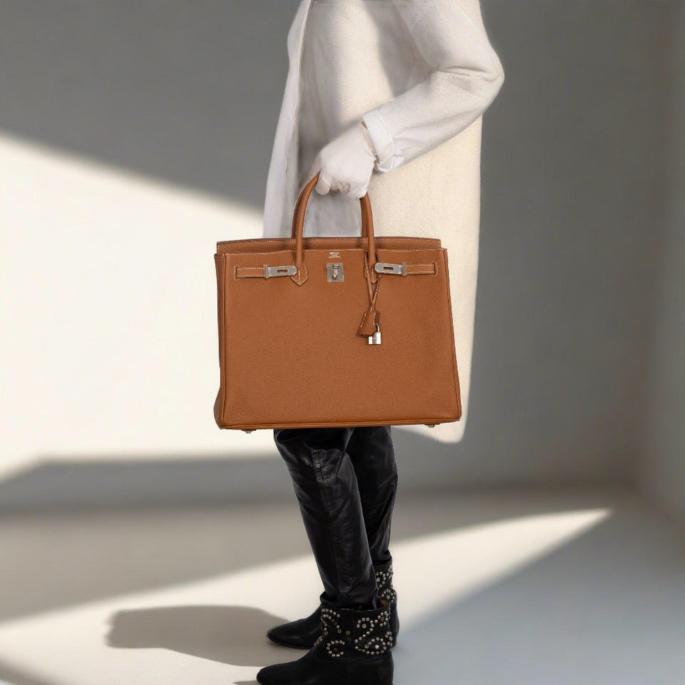 Hermes Birkin 40 Gold Togo Palladium Hardware