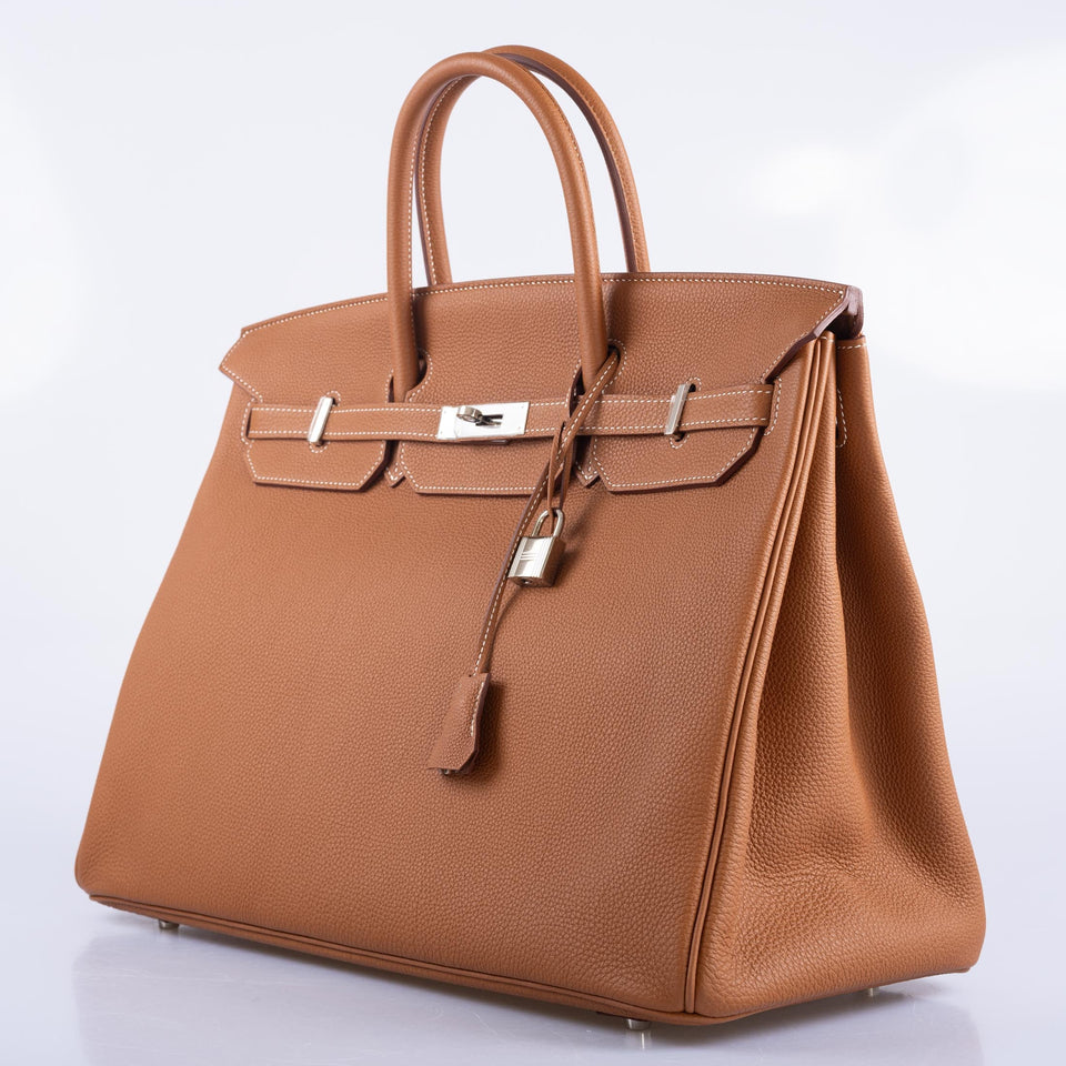 Hermes Birkin 40 Gold Togo Palladium Hardware