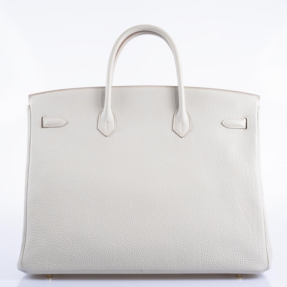 Hermes Birkin 40 Gris Perle Togo Gold Hardware