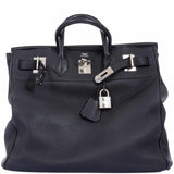 Hermes Birkin 40 HAC Black Clemence Palladium Hardware