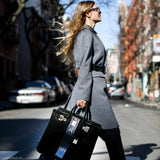 Hermes Birkin 40 HAC Black Suede & Crocodile Gold Hardware - Rare