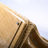 Hermes Birkin 40 HAC Poussiere Porosus Crocodile Palladium Hardware - 2006