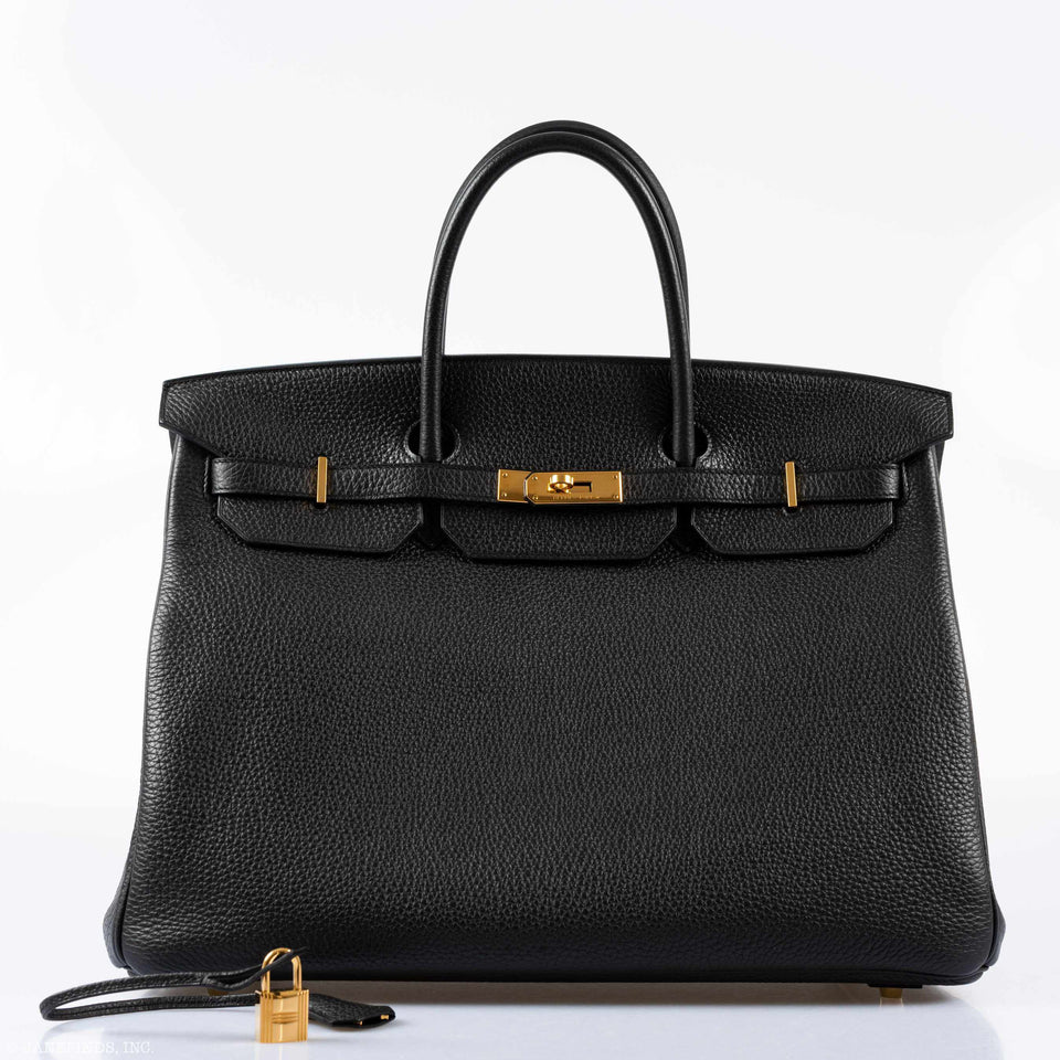 Hermes Birkin 40 Plomb Clemence Gold Hardware - 2017