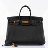 Hermes Birkin 40 Plomb Clemence Gold Hardware - 2017