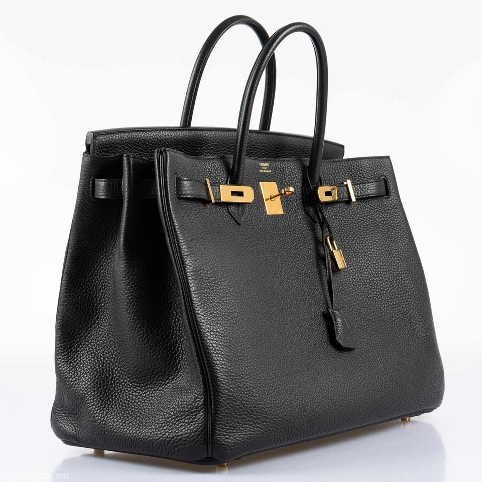 Hermes Birkin 40 Plomb Clemence Gold Hardware - 2017