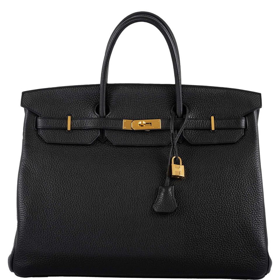Hermes Birkin 40 Plomb Clemence Gold Hardware - 2017