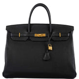 Hermes Birkin 40 Plomb Clemence Gold Hardware - 2017