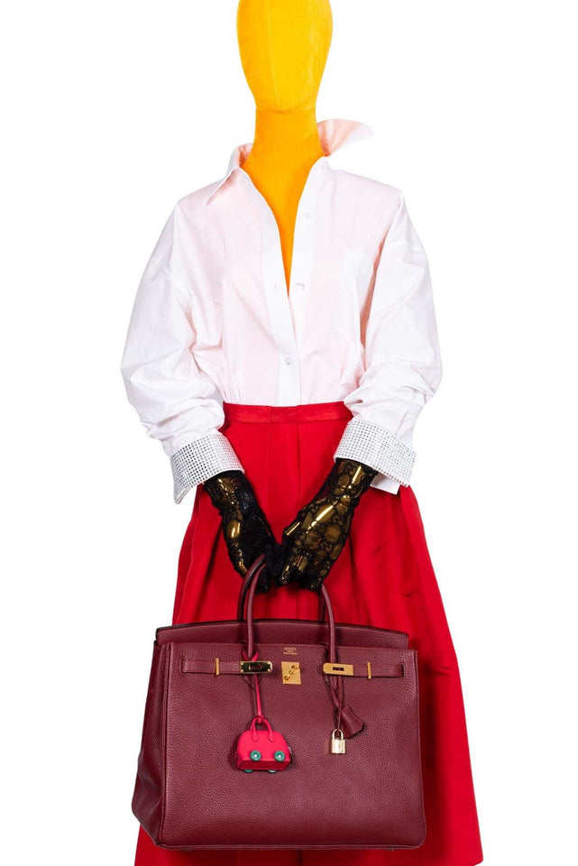 Hermes Birkin 40 Rouge H Vachette Fjord with Gold Hardware