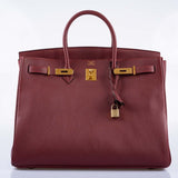 Hermes Birkin 40 Rouge H Vachette Fjord with Gold Hardware
