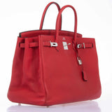 Hermes Birkin 40 Rouge Vif Togo Palladium Hardware