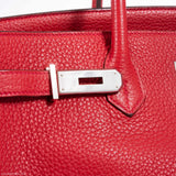 Hermes Birkin 40 Rouge Vif Togo Palladium Hardware