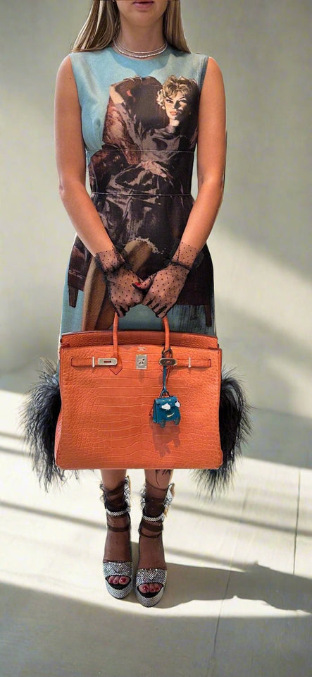 Hermes Birkin 40 Sanguine Matte Alligator Palladium Hardware