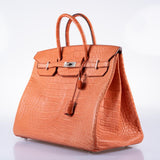 Hermes Birkin 40 Sanguine Matte Alligator Palladium Hardware
