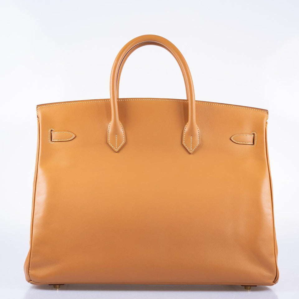 Hermes Birkin 40 Vache Naturelle Palladium Hardware