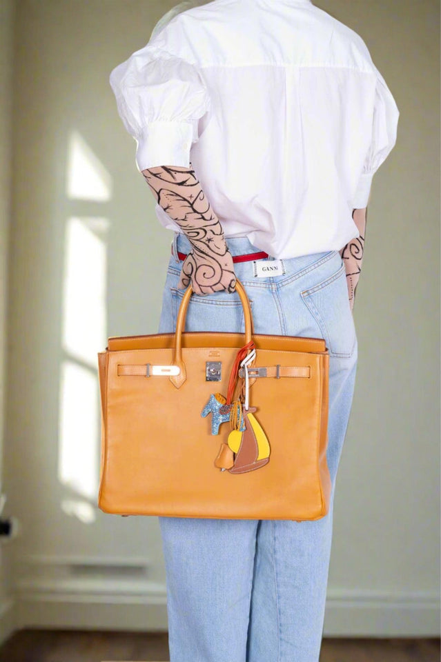 Hermes Birkin 40 Vache Naturelle Palladium Hardware