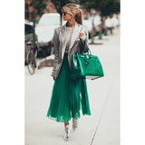 Hermes Birkin 40 Vert Emerald Porosus Crocodile Palladium Hardware
