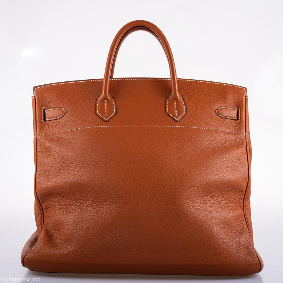 Hermes Birkin 45 HAC Etrusque Clemence leather Gold Hardware